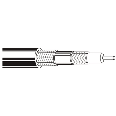 BELDEN RG59 20 SOL BC FFEP 2-95% BC, BRD SHDS FEP JKT TRIAX, 1000FT 88232 0101000